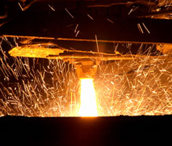 Tundish Metering Nozzle in situ